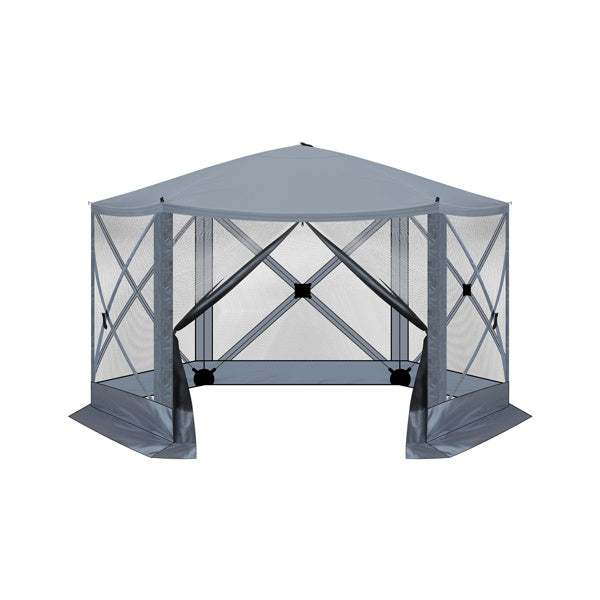 12X12ft Dark Gray Hexagonal Automatic Folding Tent