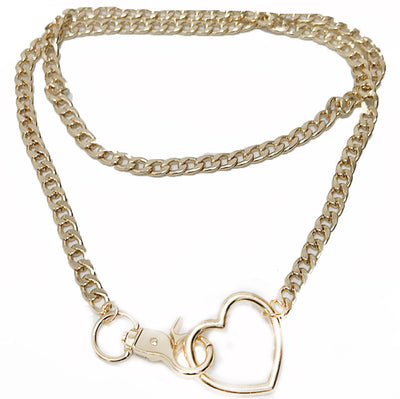 Heart-shaped Multi-layer Cuban Necklace