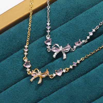 Women's Simple Fashion Personality Bow Necklace