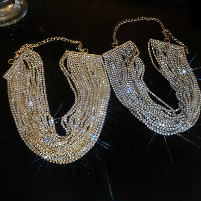 Women's All-match Exaggerated Diamond Multi-layer Necklace