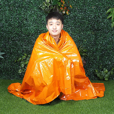 Outdoor Life-saving Emergency Emergency Insulation Blanket Orange Insulation Sleeping Bag Tent